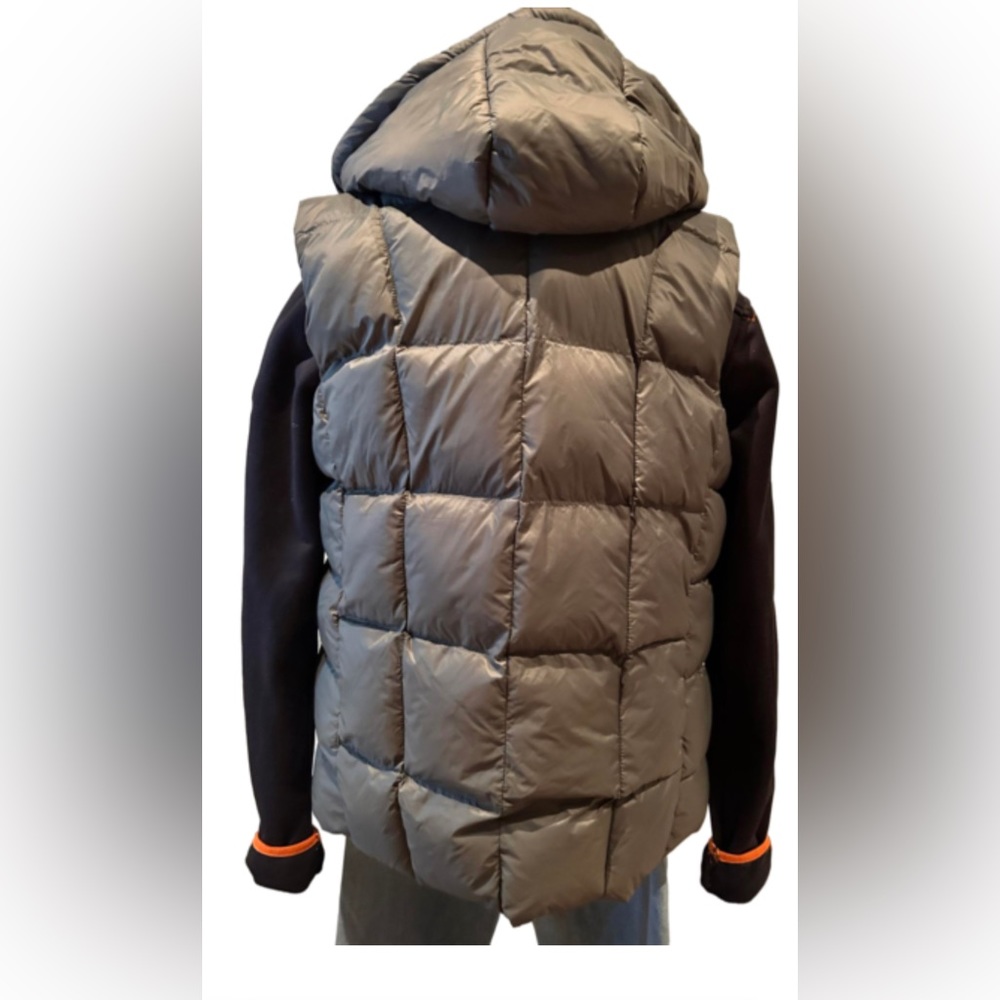 NWT Hunter Green/Black Reversible Hooded Puffed Vest - Picture 5 of 14